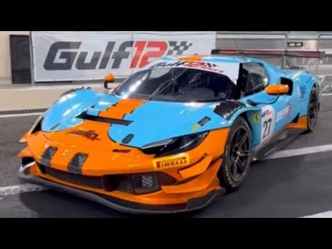 Gulf 12 hour endurance GT race , Yas marina circuit Abu Dhabi