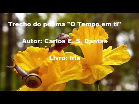 Trecho do poema "O Tempo em ti", do livro Iris.