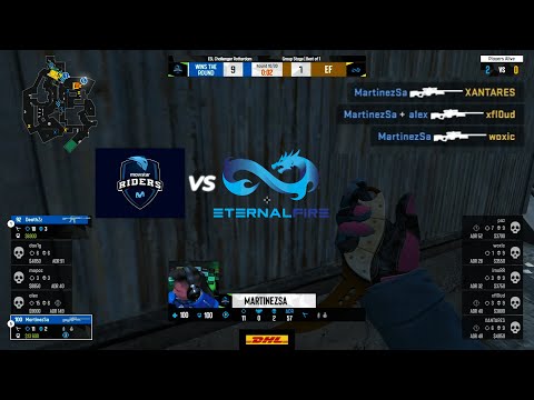 Crazy flicks AWP shots | Movistar Riders vs Eternal Fire | ESL Challenger Rotterdam 2022 |CS GO