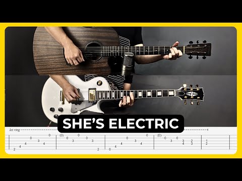 She's Electric - Oasis | Tabs | Guitar Lesson | Cover | Tutorial | Solo | All Guitar Parts