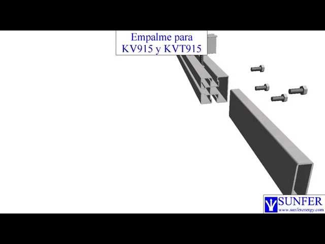 Estructura Cubierta Tejas 3 Paneles Solares con salvatejas 02V