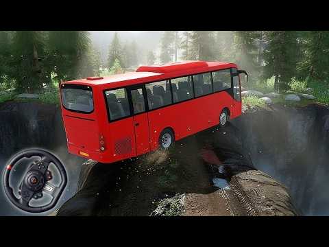 Realistic Offroad Bus Simulator 3D Gameplay | Extreme Mountain Driving Challenges