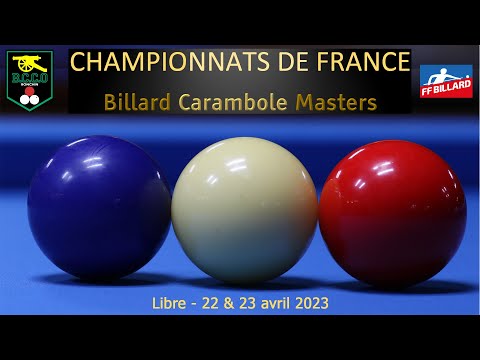 Championnat de France Masters - Libre - Billard 4 - Fin des poules et phases finales