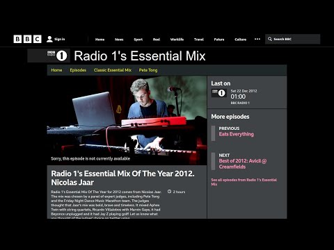 Nicolas Jaar BBC Radio 1's Essential Mix Of The Year 2012.