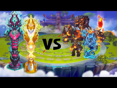 How To Beat 4 Fire Titans + Hyperion with the New Titans! | Hero Wars Facebook
