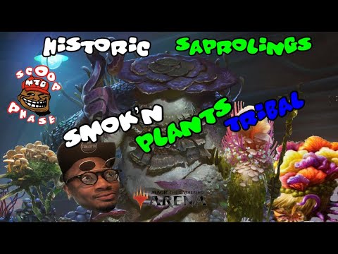 Historic saprolings tribal meme fun MTG arena slimefoot, plant tokens casual play