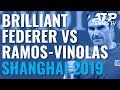 Brilliant Roger Federer Shots & Match Point v Ramos-Vinolas | Shanghai 2019 Day 3