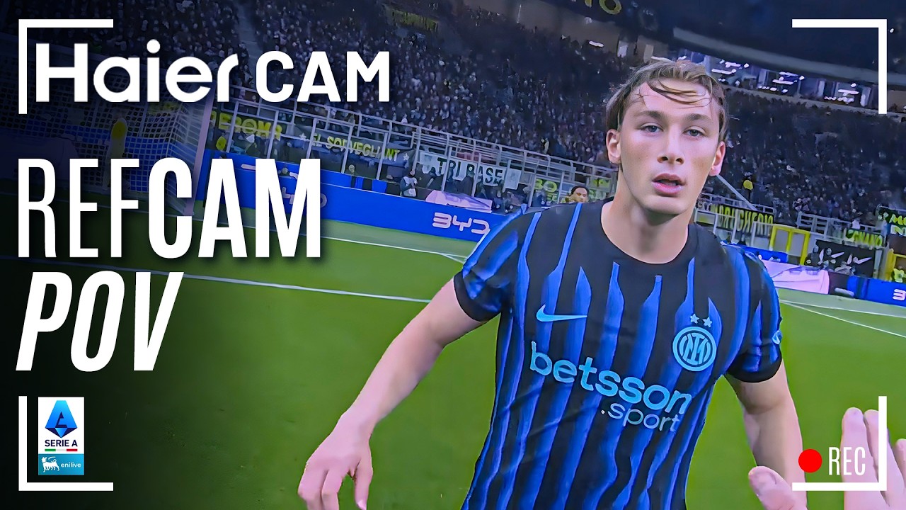 HAIER CAM | REF CAM POV: You Are The Referee in Inter-Juventus | Serie A 2025/26
