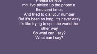 What Can I Say Carrie Underwood With Lyrics