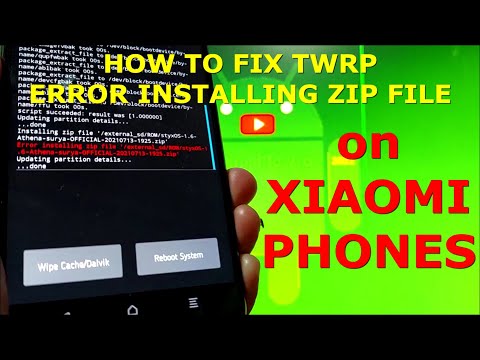 How to Fix TWRP Error Installing Zip File on Xiaomi Phone