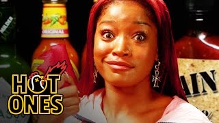Keke Palmer Laughs Uncontrollably While Eating Spicy Wings | Hot Ones