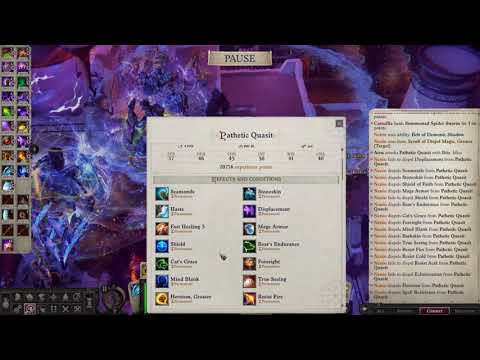 Pathfinder Wrath of the Righteous (2021.11.22) -- Pathetic Quasit Unfair vs Broken Greater Dispel