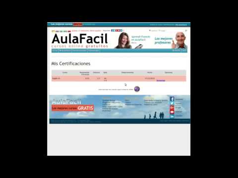 AulaFacil.com how to get certified
