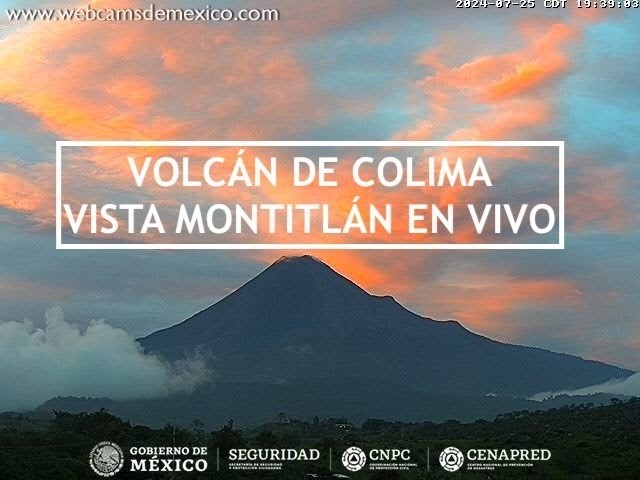 Live webcam view of Volcán de Fuego (Volcano of Fire)