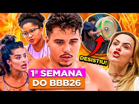 BBB26: TRETAS, SURTOS E POLÊMICAS (COM DESISTÊNCIA) NA PRIMEIRA SEMANA | Diva Depressão