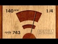 140 BPM 1/4 Wood Metronome HD