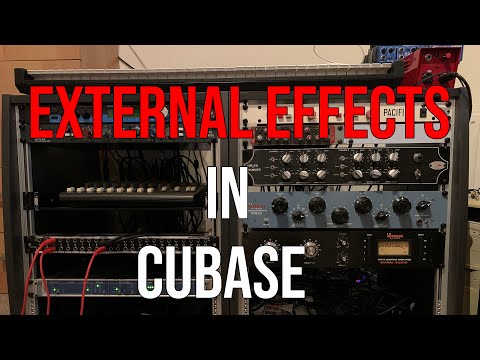 How I use external effects in Cubase in my Home Studio