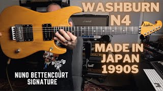 Video thumbnail for WASHBURN N4 Nuno Bettencourt Signature | Made In Japan 1990s by Euge Valovirta
