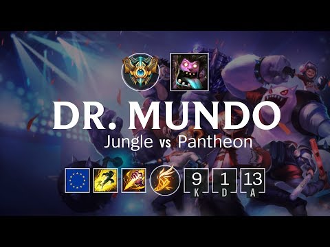 Dr. Mundo Jungle vs Pantheon - EUW Challenger Patch 8.15