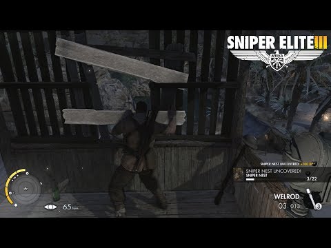Sniper Elite 3 Collectibles Locations Mission 2 (Long Shots, War Diaries, Cards, Sniper Nests)