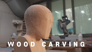 WOOD CARVING _ Simple Human Figure
