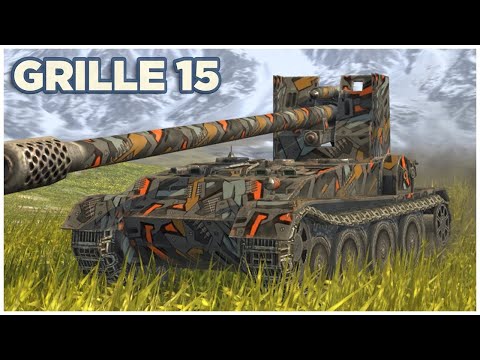 Grille 15 . 6200 damage . 3 kill. 2v5. Wot Blitz