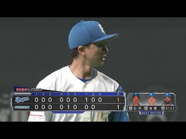【9回表】ファイターズ・上沢直之 9回9奪三振1失点の完璧な好投で先発の役割を果たす!! 2022年6月10日 北海道日本ハムファイターズ 対 中日ドラゴンズ