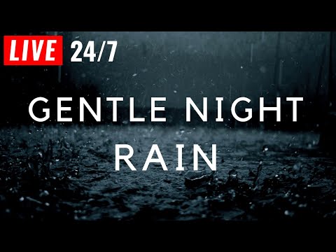 ???? Gentle Night Rain to Sleep FAST + Black Screen - Rain Sounds for Sleeping