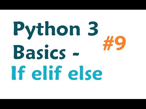 Tutorial di programmazione Python 3: If Elif Else