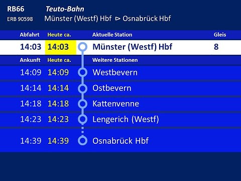 [ERB] Ansagen RB66 Münster - Osnabrück