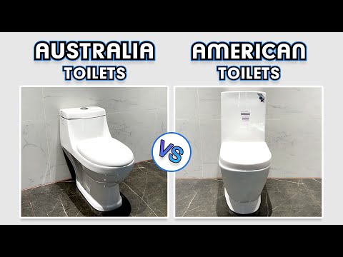 Part of a video titled What's the Different between Australian toilets and American toilets