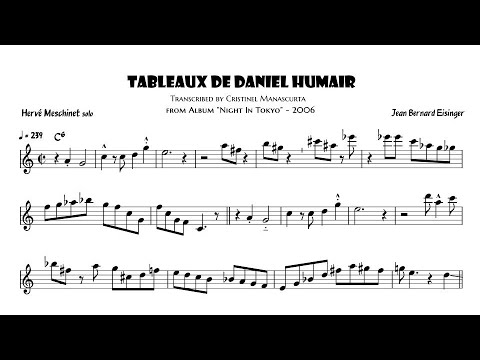 Herve Meschinet - Tableaux de Daniel Humair (flute transcription)