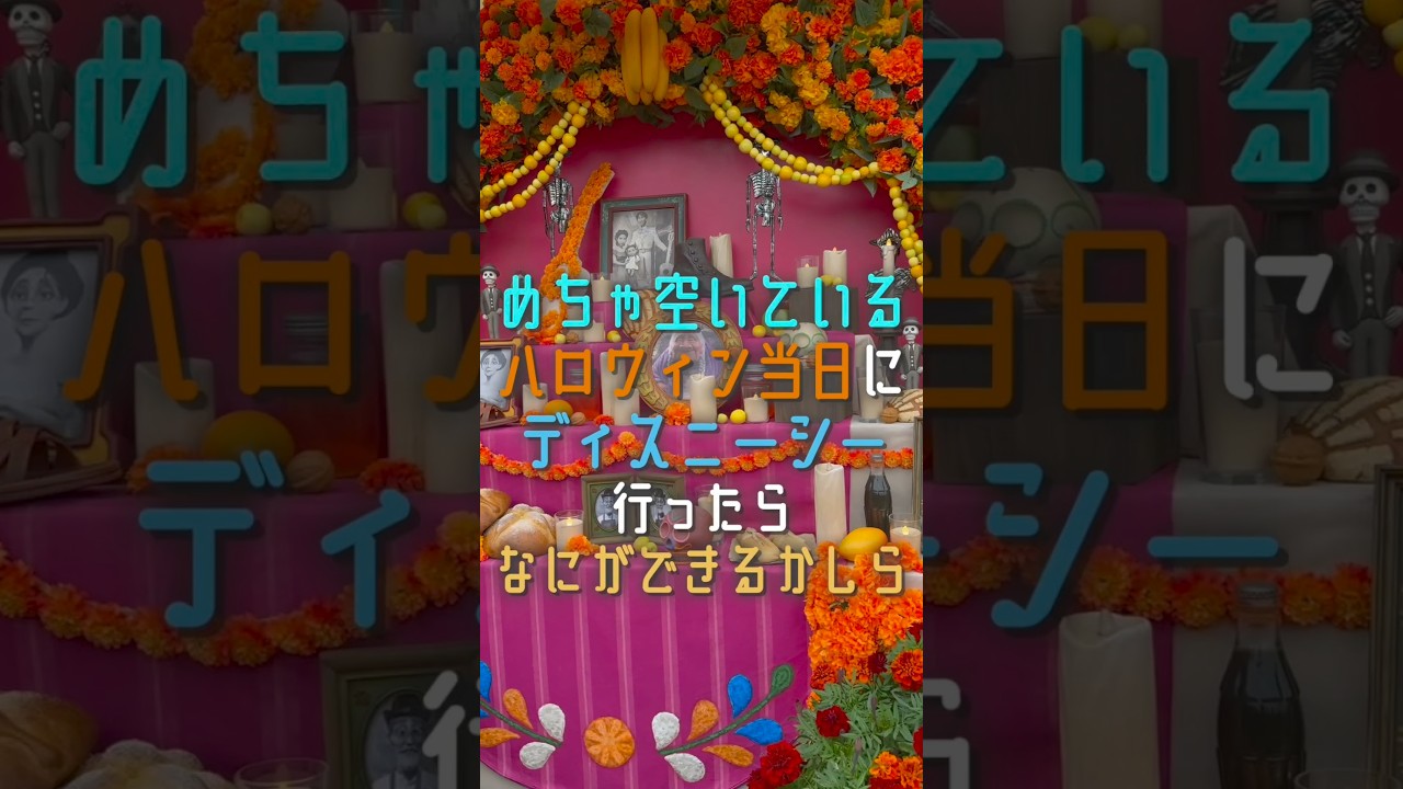 めちゃ空いてるハロウィン当日にディズニーシーに行ったら何ができるかしら　#ディズニー #ディズニーランド #ディズニーシー #vlog