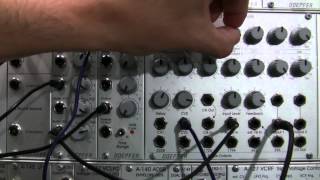 Video thumbnail for Doepfer A188-2 Tapped BBD Delay Karplus Strong Patch by Raul's World of Synths