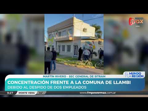 Empleados comunales de Llambi Campbell realizan un paro de 24 hs: Martín Rivero - Sec. Gral. SITRAM