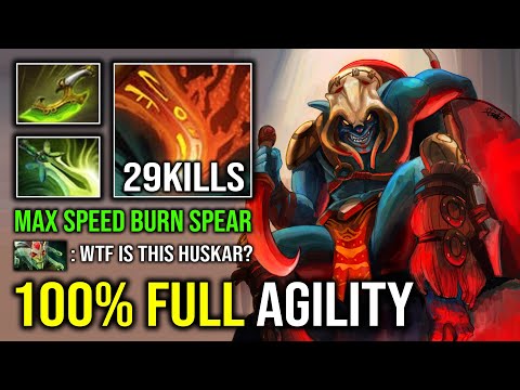 WTF 100% Full Agility Speed Butterfly + Swift Blink Huskar Even Medusa Is Not A Problem Dota 2