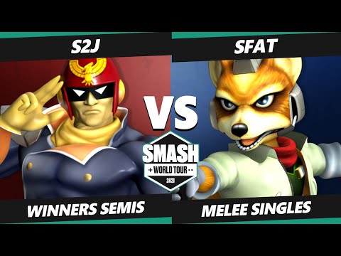 SWT NA West RF Winners Semis - SFAT (Fox) Vs. S2J (Captain Falcon) SSBM Smash Melee Tournament