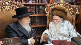 תועד במצלמה נסתרת: ביקור האדמו״ר ממישקלוץ אצל המשפיע הרה״צ הגרי״מ מורגשטרן