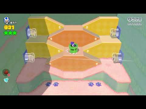 Super Mario 3D World (Switch) 2-5 Speedrun - Time: 26 (Former WR)