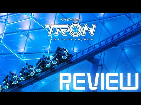Video review of TRON Lightcycle / Run by XscreamThrills