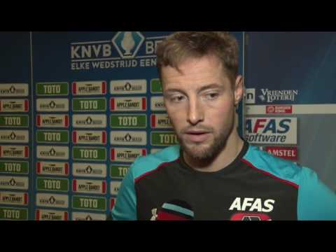 Reactie Van Eijden na bekerduel AZ - sc Heerenveen