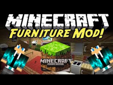MCPE Mod Review:Furniture Mod (Tables,Chairs,etc.)