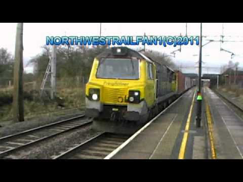 FREIGHTLINER POWERHAUL CLASS 70003 WAS WORKING THE 4L92 INTERMODAL TRAIN FROM DITTON TO FELIXST