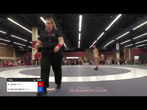 55 Kg Rr Rnd 1 - Amani Jones, Cardinal Wrestling Club Vs Adriana Dorado Marin, Army (WCAP) 8b70