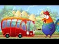 Wheels on the Bus | Be Safe on the Road Song | Fox and Chicken Kids Songs & Nursery Rhymes