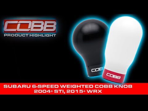 COBB Tuning - Product Highlight - Subaru 6-Speed Weighted COBB Knob and Tall COBB Knob