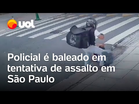Policial é baleado durante tentativa de assalto na Pompeia, em São Paulo; veja vídeo