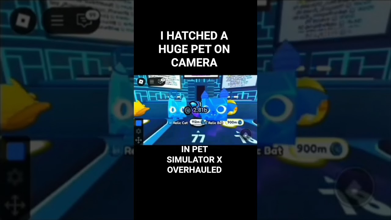 I HATCHED A HUGE PT ON CAMERA IN PET SIMULATOR X OVERHAULED