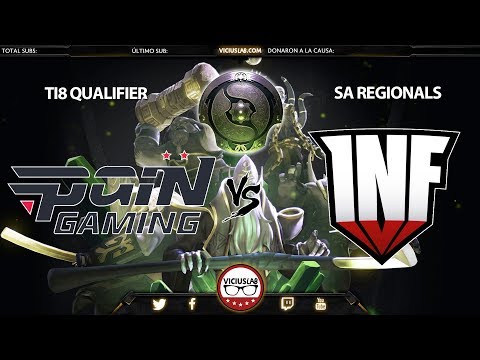 INFAMOUS vs PAIN GAMING - SA QUALIFIER TI8 - @Viciuslab