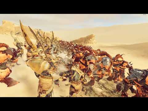 228 ushabti VS 228 Minotaurs - Tomb Kings - Total War: Warhammer 2